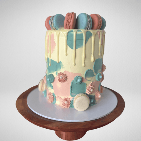 Gender Reveal High Cake - La Fine Cakes