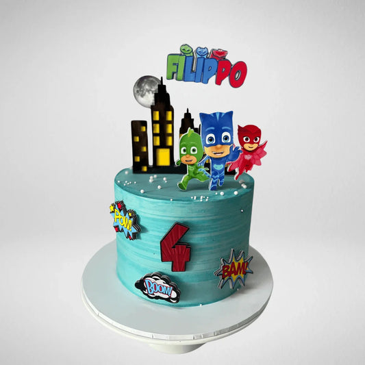 PJ Mask Cake - La Fine Cakes