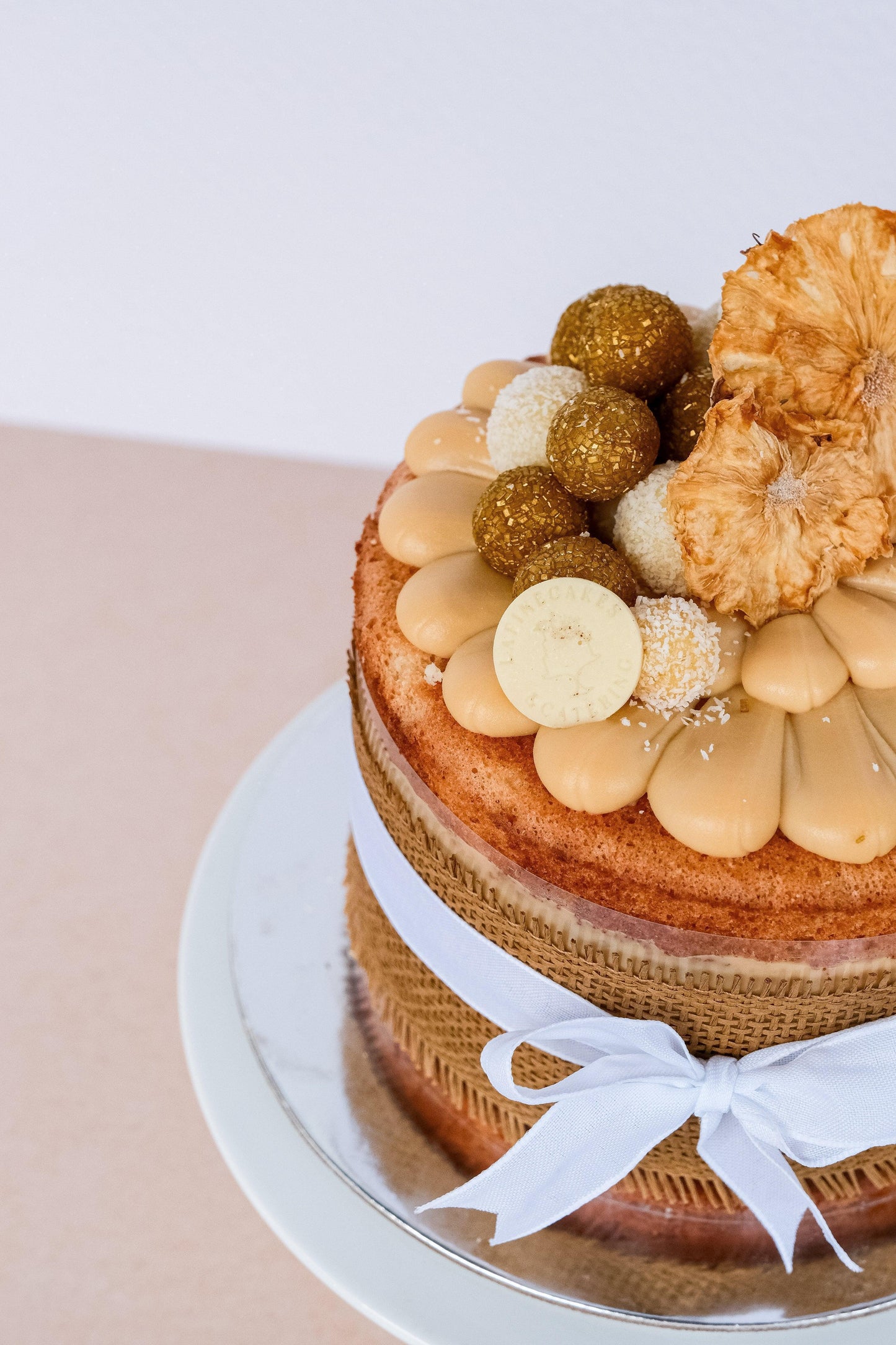 Pineapple and Coconut Naked Cake - La Fine Cakes